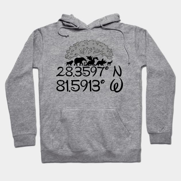 Coordinates of Animal Kingdom Hoodie by B3pOh